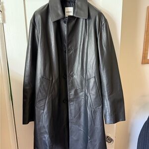 Black Leather Coat